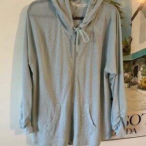 Zip up hoodie 2X light blue Calvin Klein performance lightweight.